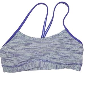 Lululemon Athletica Purple Striped Bra